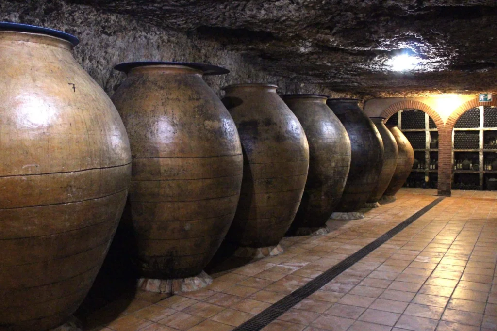 ánforas de vino catalán